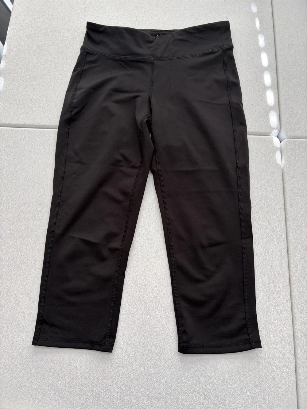 Old Navy Black Girls Active Cropped Leggings